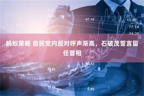 蚂蚁策略 自民党内反对呼声渐高，石破茂誓言留任首相