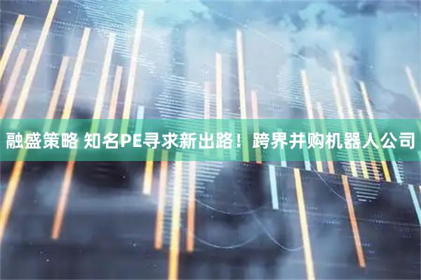 融盛策略 知名PE寻求新出路！跨界并购机器人公司