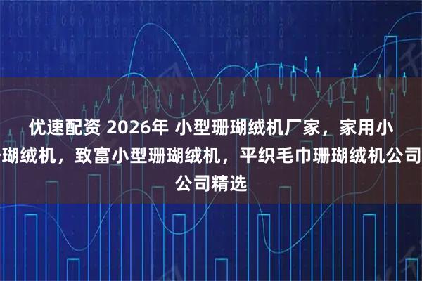优速配资 2026年 小型珊瑚绒机厂家，家用小型珊瑚绒机，致富小型珊瑚绒机，平织毛巾珊瑚绒机公司精选